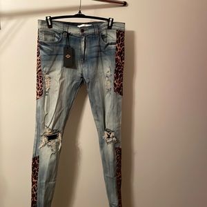 Men’s Golden Denim Distressed Jeans